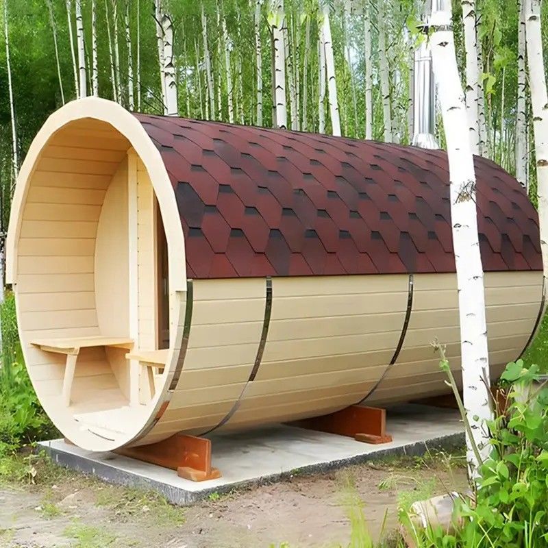2025 カナディアン レッド セダー 屋外 バレル サウンルーム 木を燃やす サウンストーブ 3KW 電圧 110V/220V