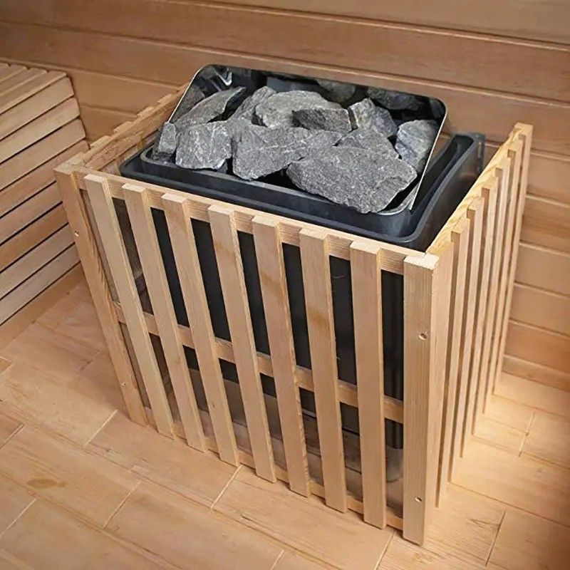 110V/220V/380V対応 木製スチームサウナ室 無垢材 屋外6人用 バレルサウナ 家庭用庭園 健康効果