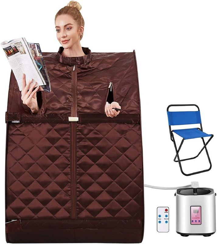 ポータブル パーソナル 室内 スパ サウナ テント パソコン コントロール パネル パソコン コントロール パネル 蒸気 リモコン コントロール 1人 サウナ 家庭 リラクゼーション 治療 脱毒