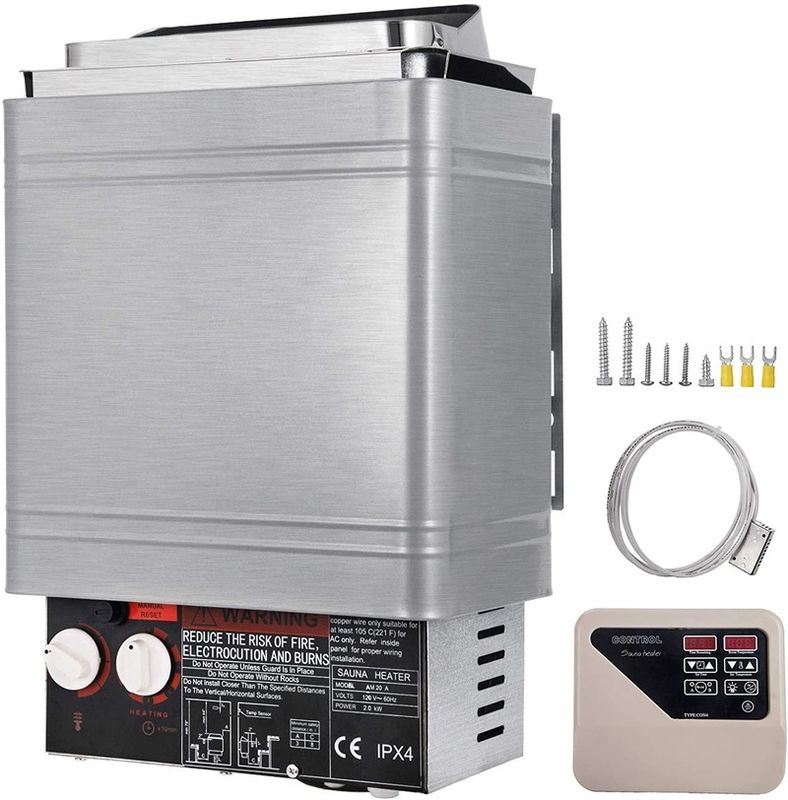 モダン乾式サウナヒーター 9KW 沸騰水浴ストーブ 220V-240V コントローラー 電気ホームホテル外部サウナルーム