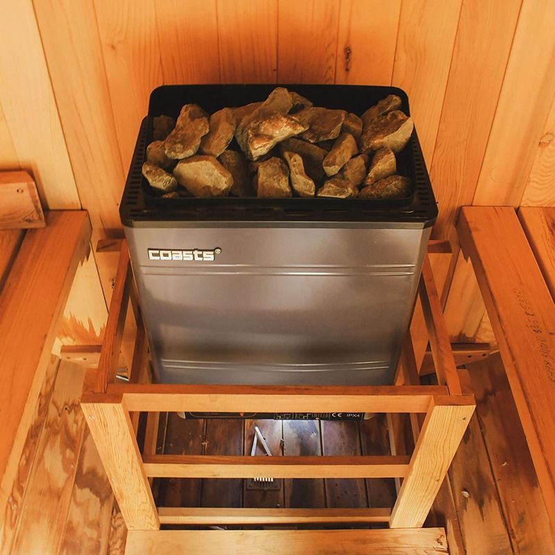 モダンサウナヒーター 6kW 240V SCAM 3 デジタルコントローラー 亜鉛メッキ鋼板シェル スパ サウナ スチームバス用