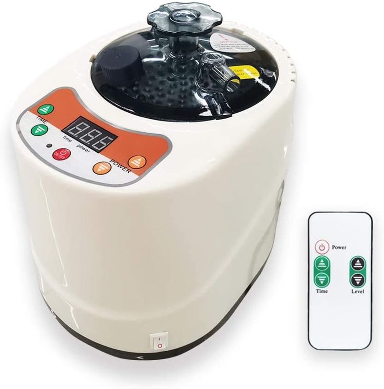 2リットルのモダンポータブルサウナ蒸気鍋発電機 家庭用 蒸気サウナ スパマシン 身体脱毒 減量 US EUプラグ
